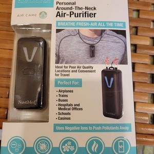 NuvoMed around the neck personal air purifier.